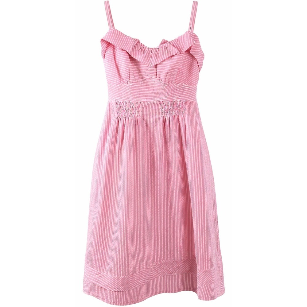 American Eagle Women's Size 0 Babydoll‎ Seersucker Midi Dress Coquette  Romantic